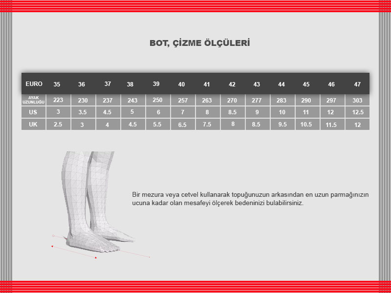 Beden Tablosu